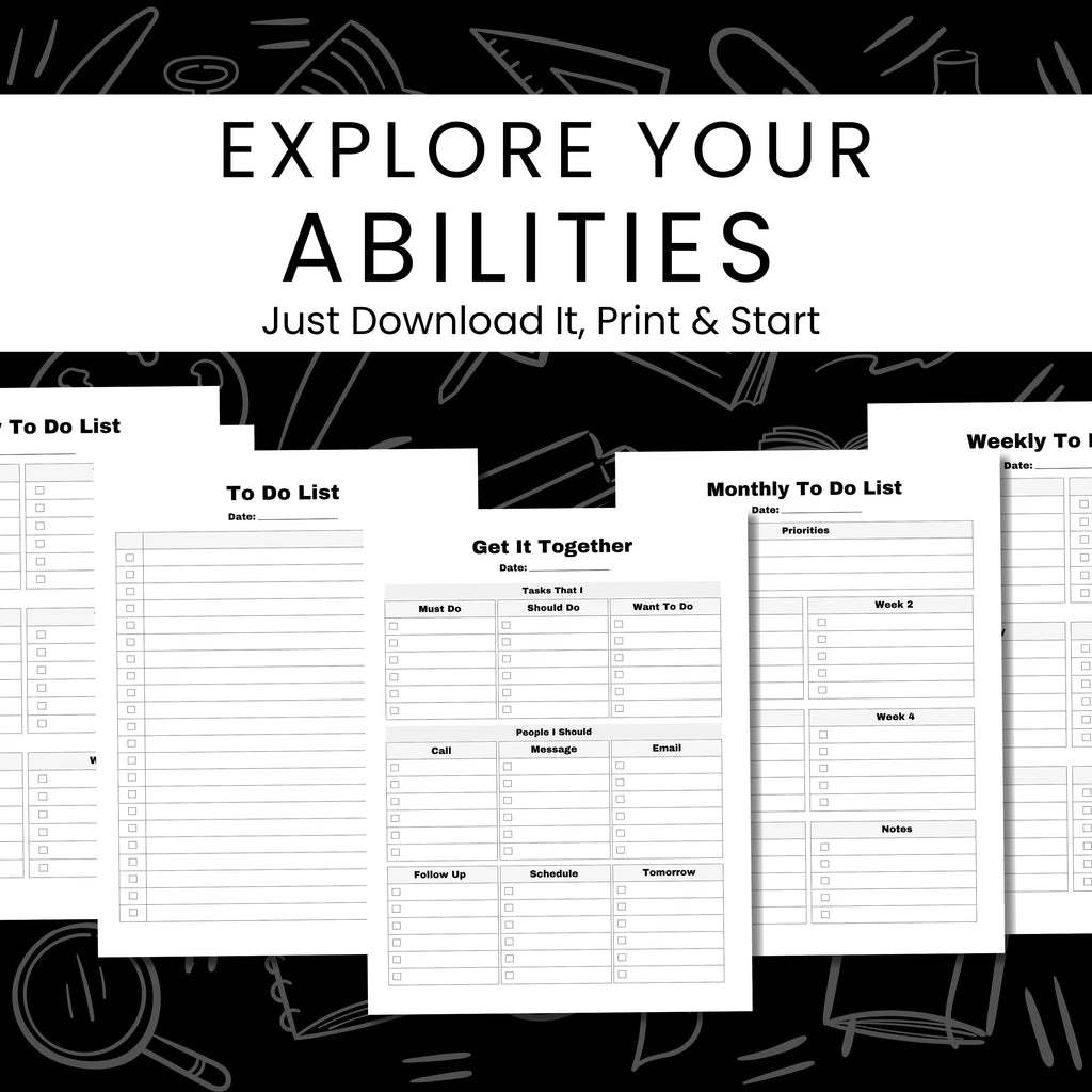 Brain Dump Planner Bundle