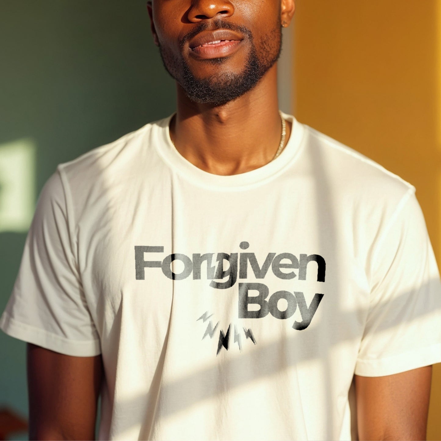 Forgiven Boy - Faith-Based Redemption Statement Artwork