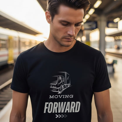 Moving Forward - Truck Driver Motivational Statement Art Work