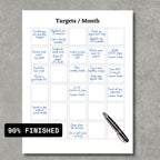 Targets/Month Planner