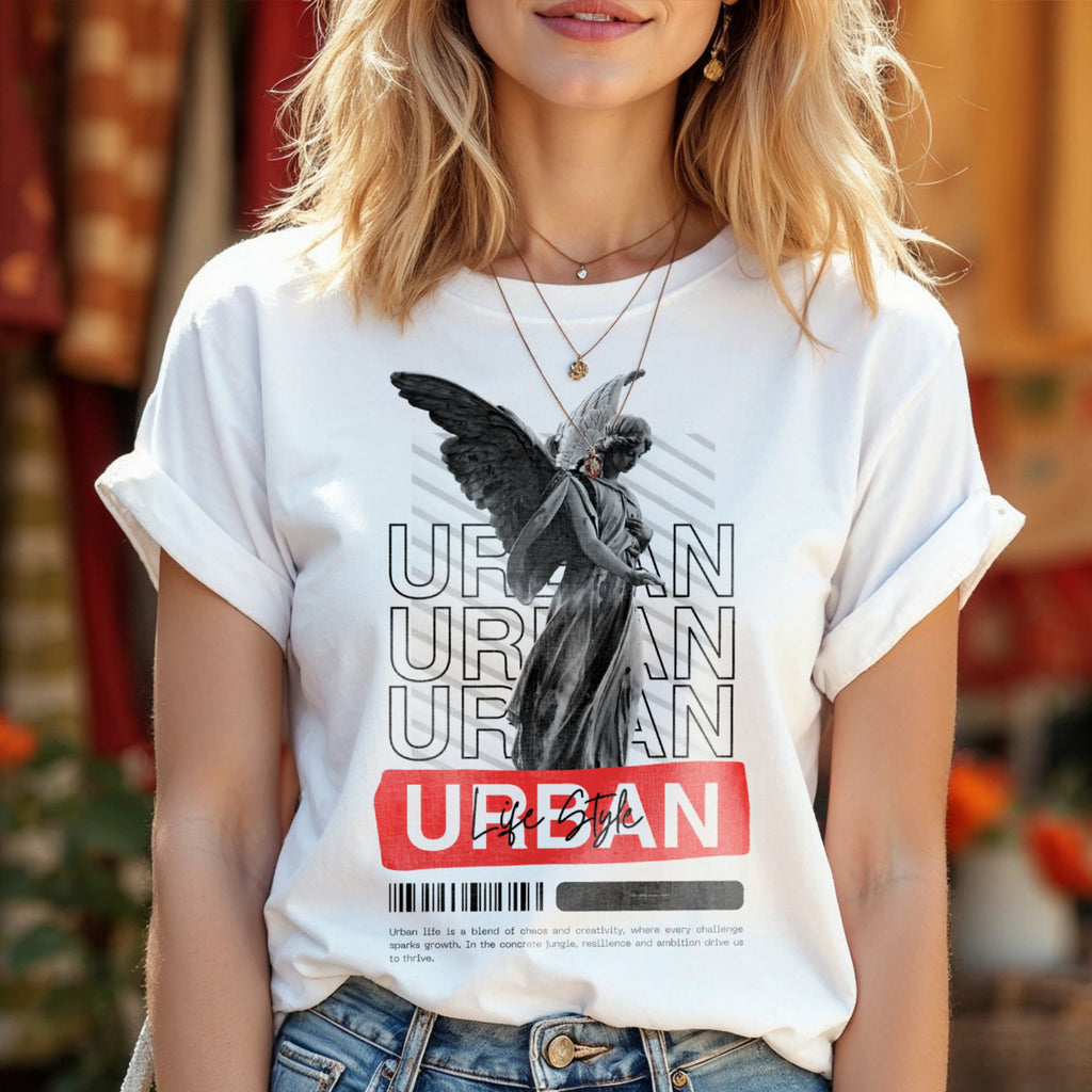 Urban Lifestyle Breath City - Angel Statue Street Culture Contemporary Statement Artwork