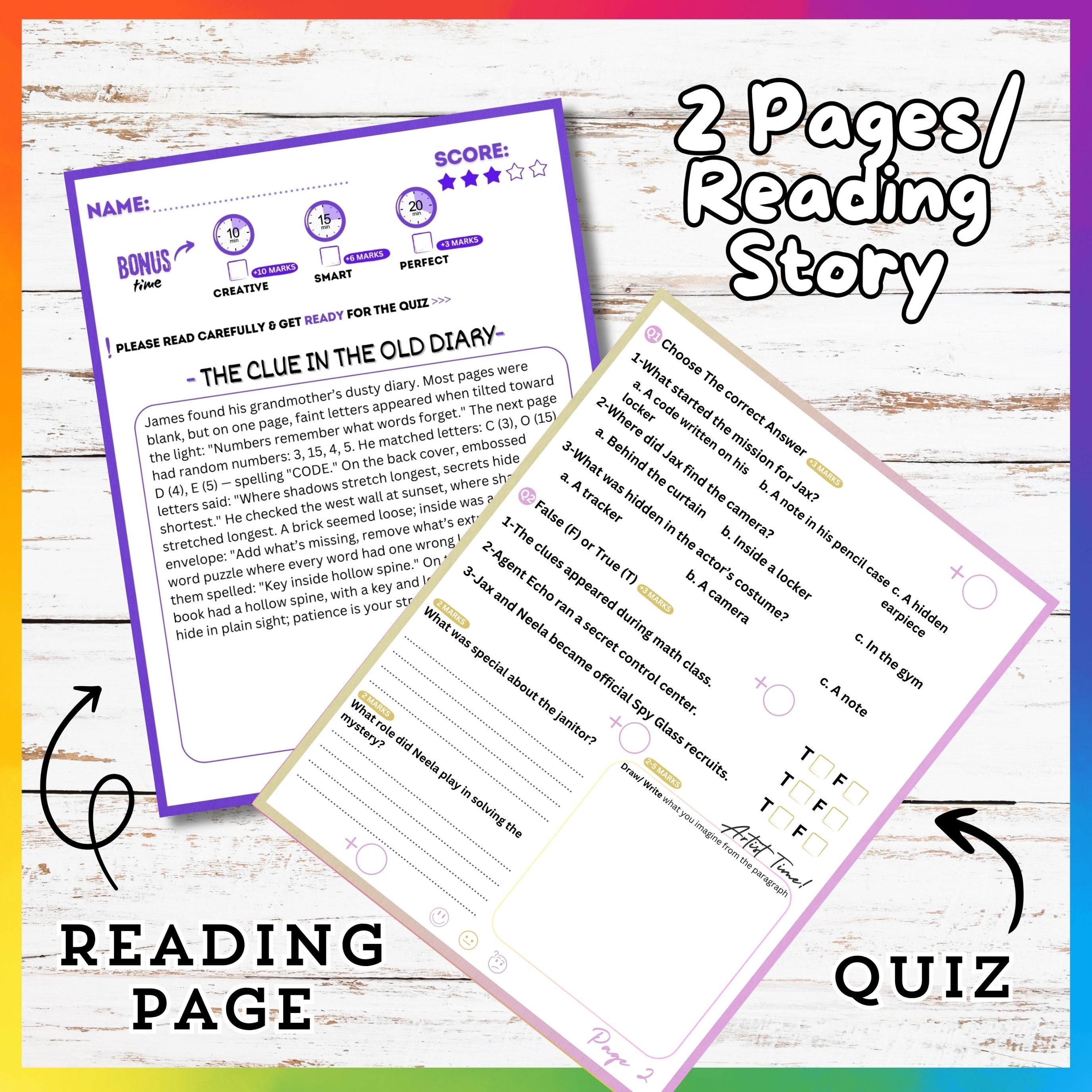 Mystery Reading Stories