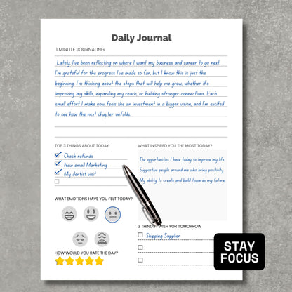 Daily Personal Journal