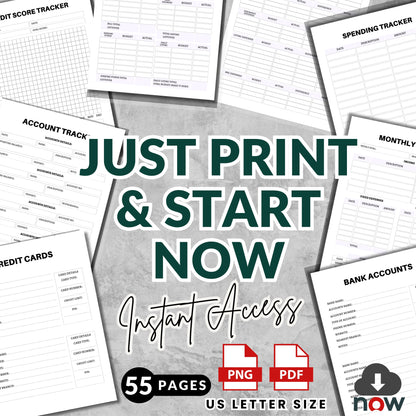 Financial & Budget Planner Bundle