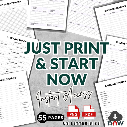 Financial & Budget Planner Bundle