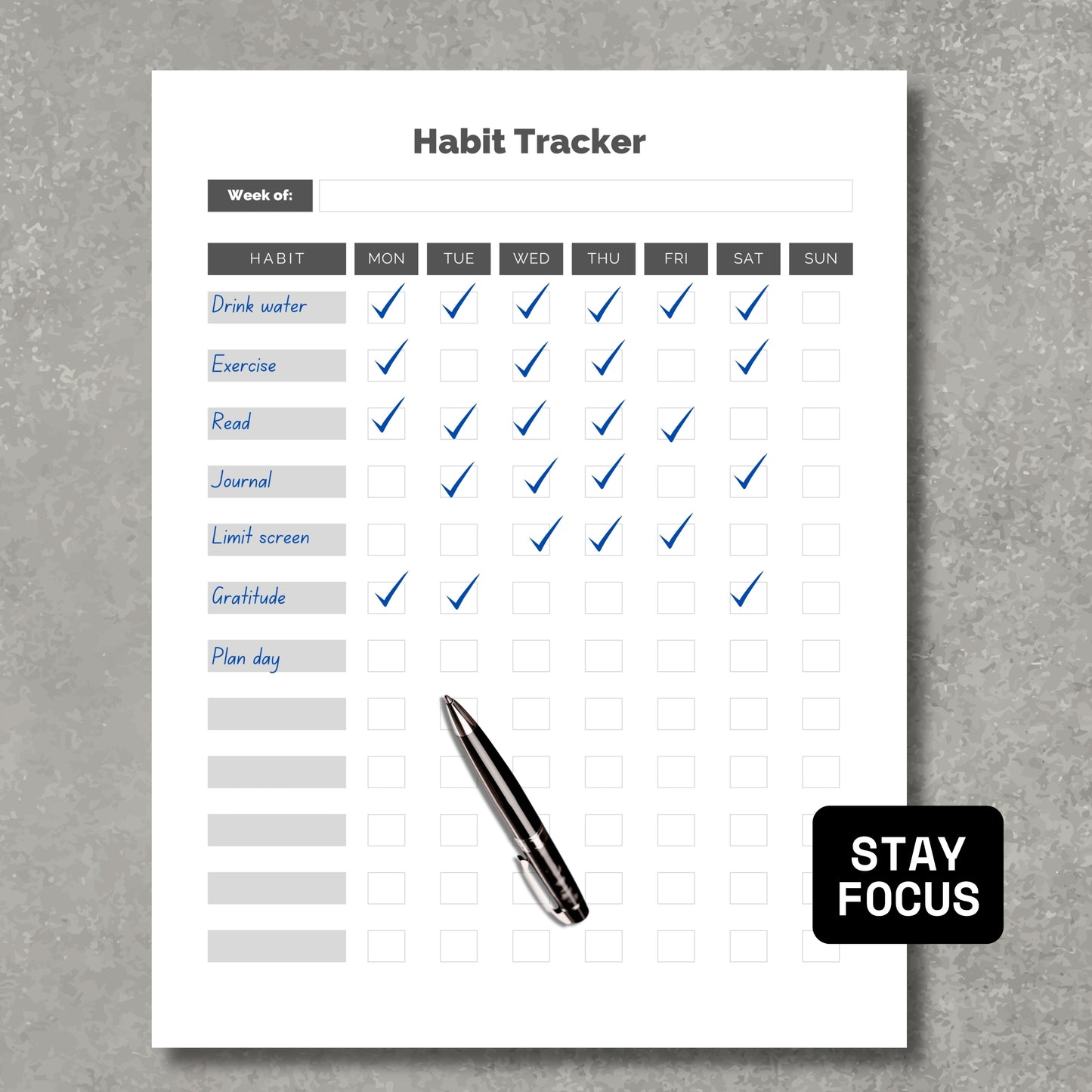 Personal Habit Tacker PDF V2