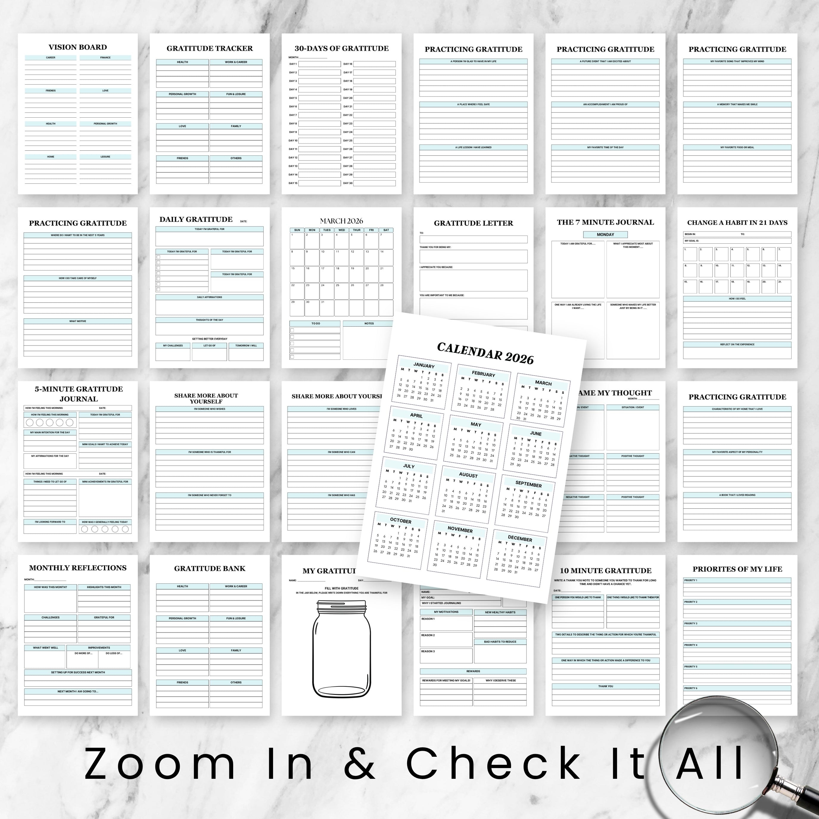 My 2026 Gratitude Journal Bundle