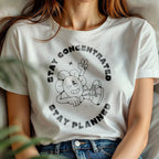 Stay Concentrated Stay Planned - Cartoon Focus Productivity Organization Statement Artwork