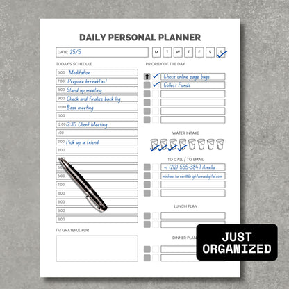 Daily Personal Planner