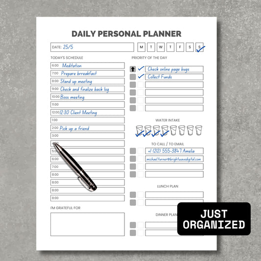 Daily Personal Planner