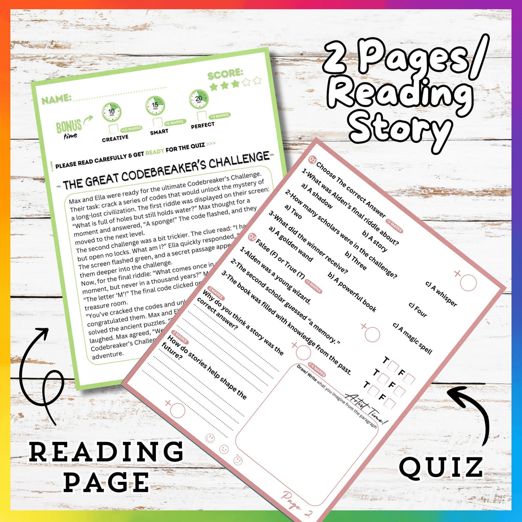 Brain Puzzel Reading Stories