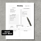 7 Days "Named" Daily Planner