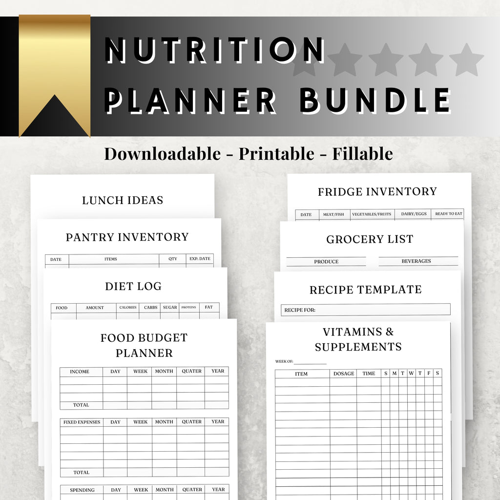 Nutrition Planner Bundle