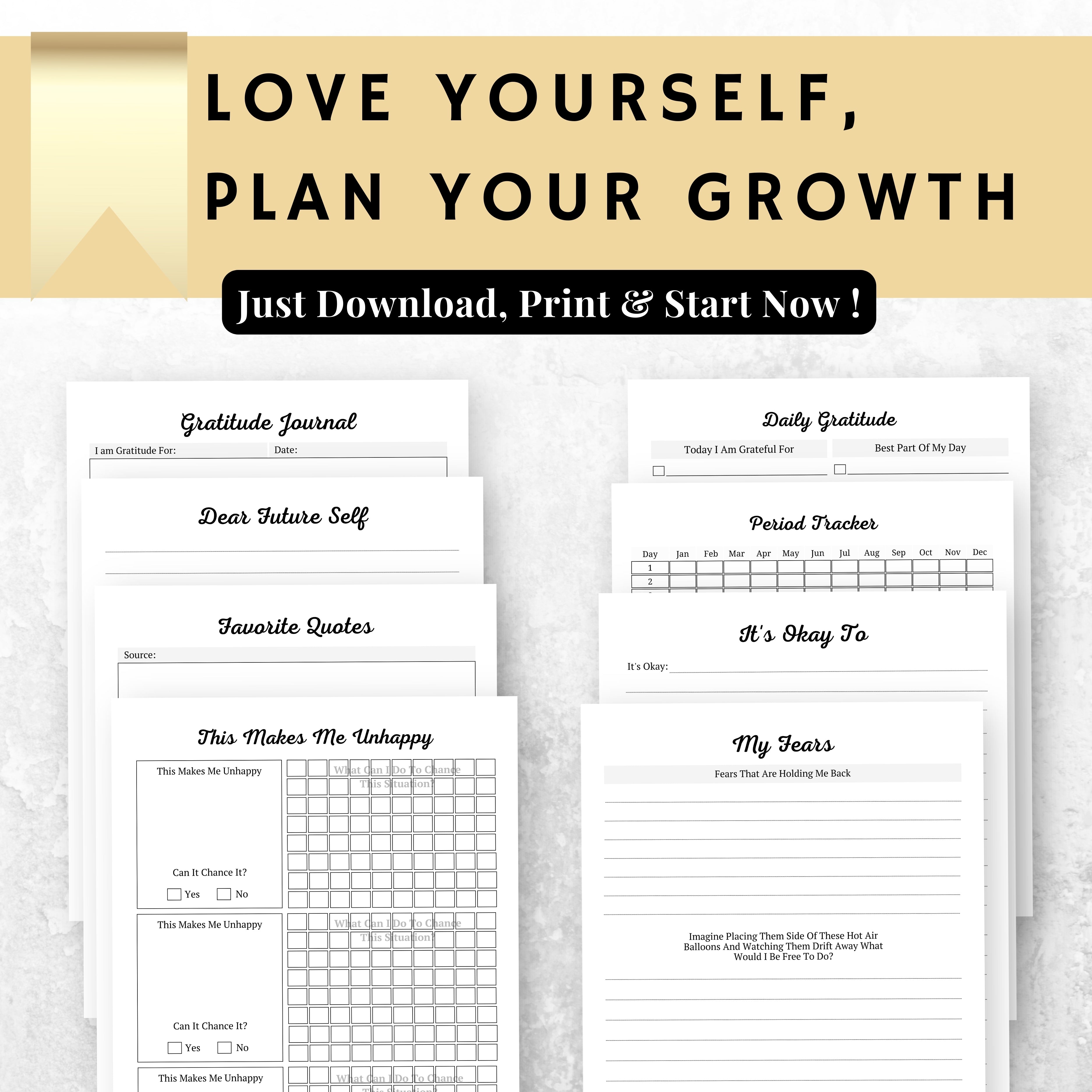 Self Care Planner Bundle