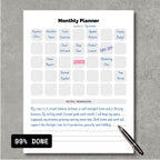 Monthly Planner PDF Paper V2