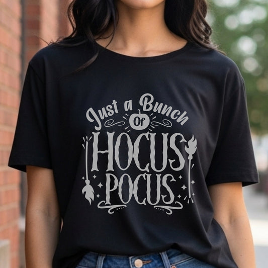Just A Bunch Of Hocus Pocus - Witchy Halloween Magic Spell Statement Artwork