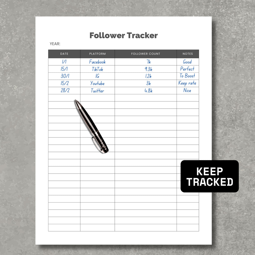 Follower Tracker PDF Paper