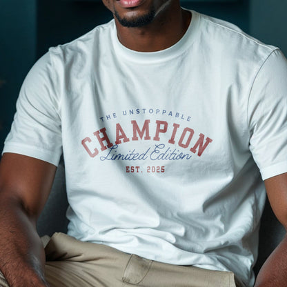 The Unstoppable Champion Limited Edition Est. 2025 - Vintage Statement Artwork