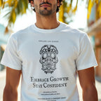 Explore Life School - Embrace Growth Stay Confident Sugar Skull Wisdom Statement Artwork