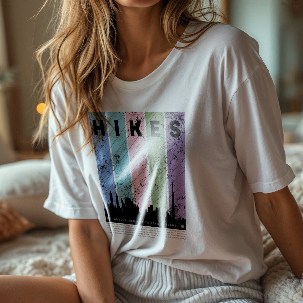 Hikes Adventures Awaits Beyond Fears - Outdoor Exploration Travel Statement Artwork