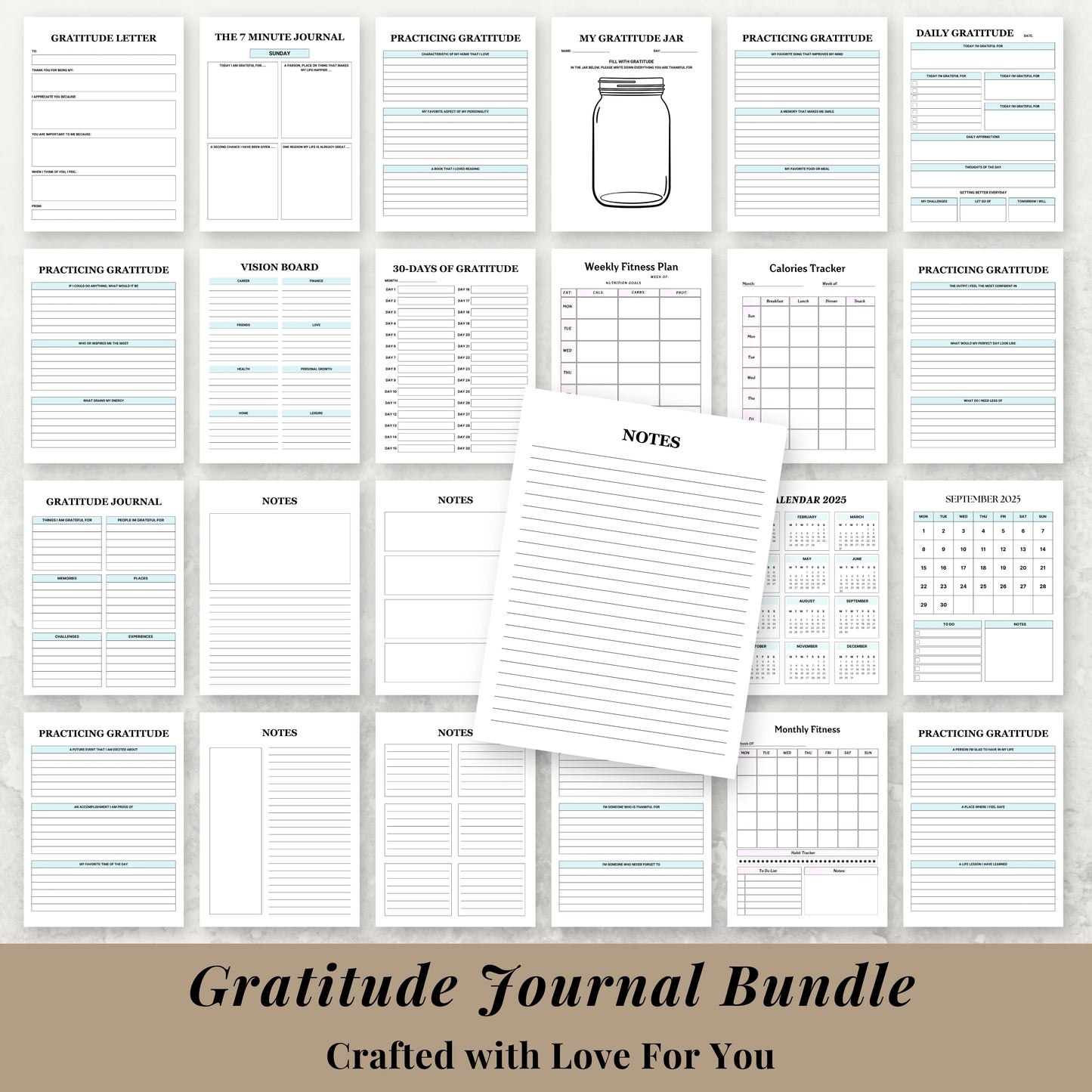 Gratitude Journal Bundle