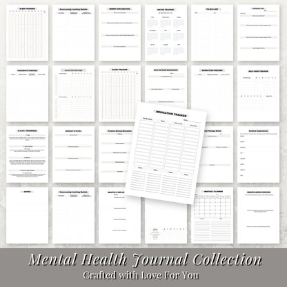 Mental Health Planner & Journal Bundle