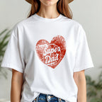 Super Dad - Distressed Red Heart Vintage Father's Day Love Appreciation Design