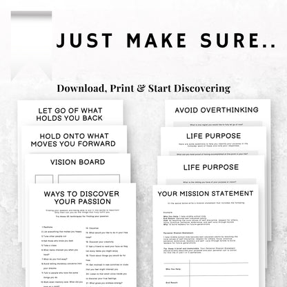 Find Your Passion Planner & Journal