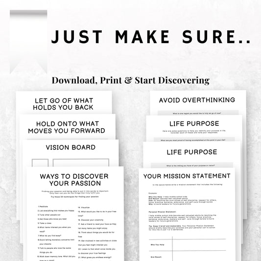 Find Your Passion Planner & Journal