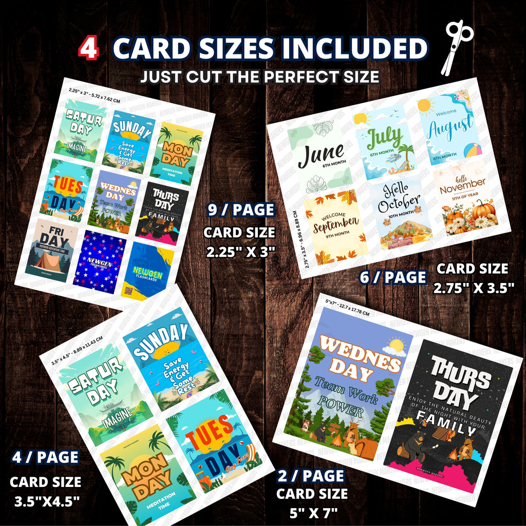 Days, Months and Seasons Flashcards