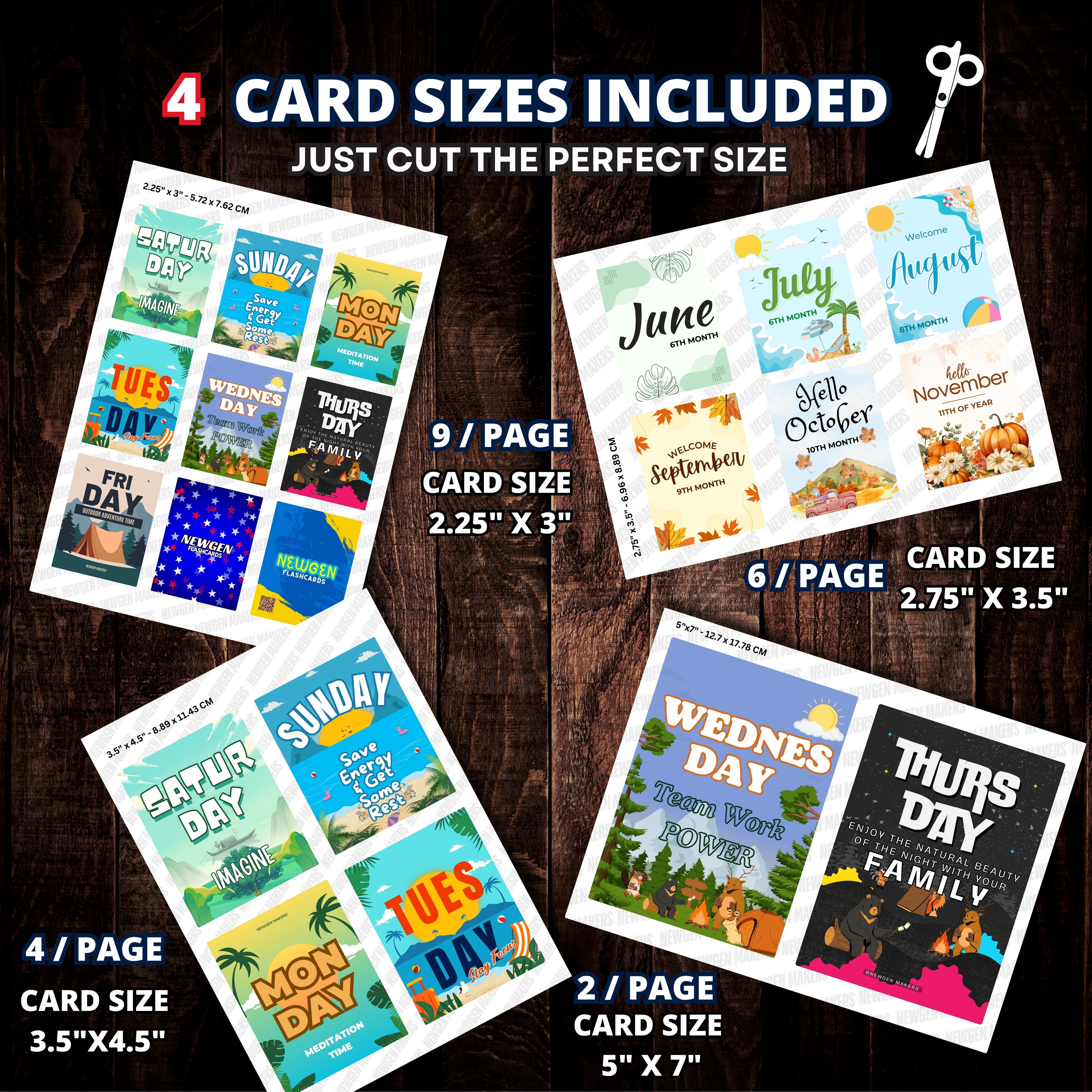 Days, Months and Seasons Flashcards