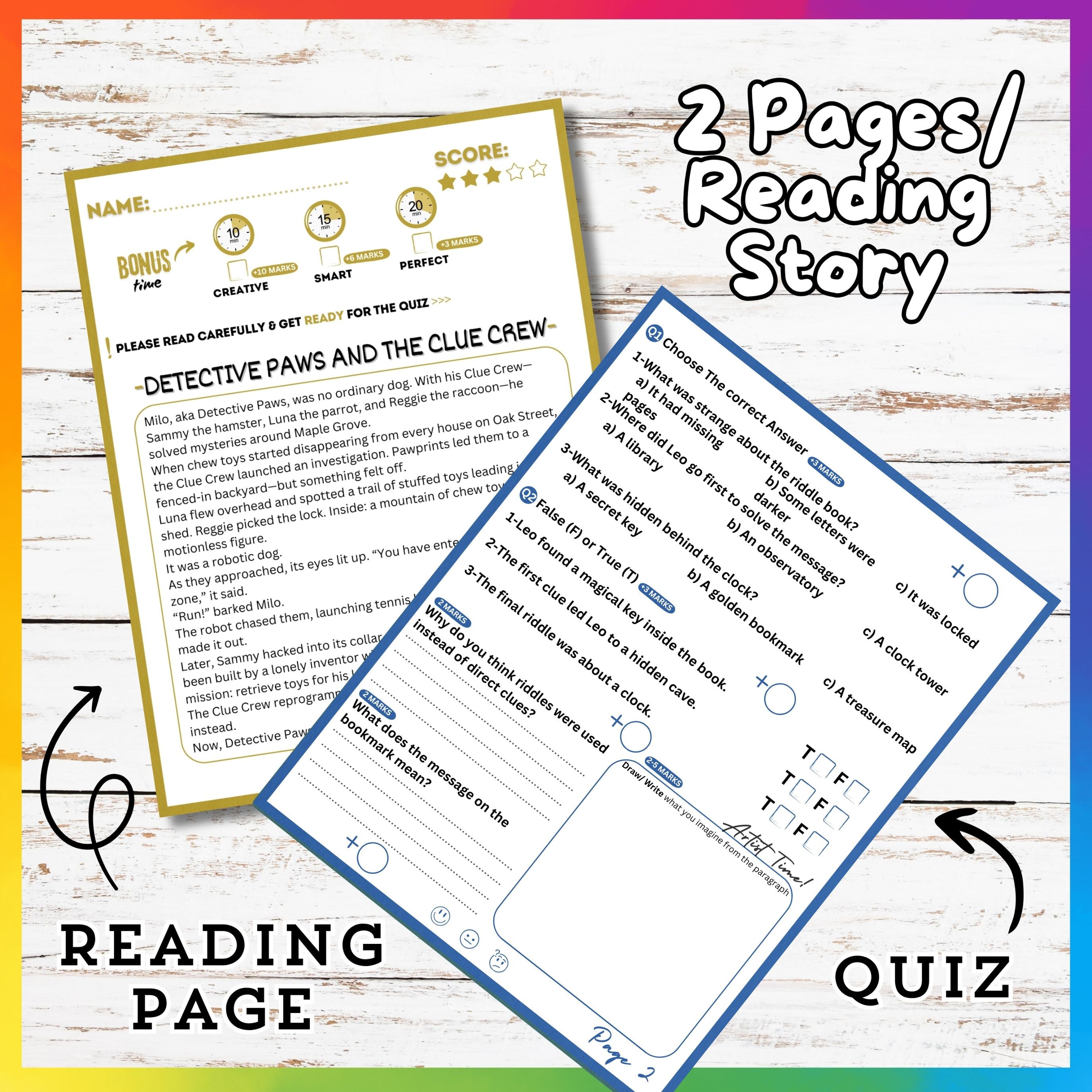 Spy & Detective Reading Stories