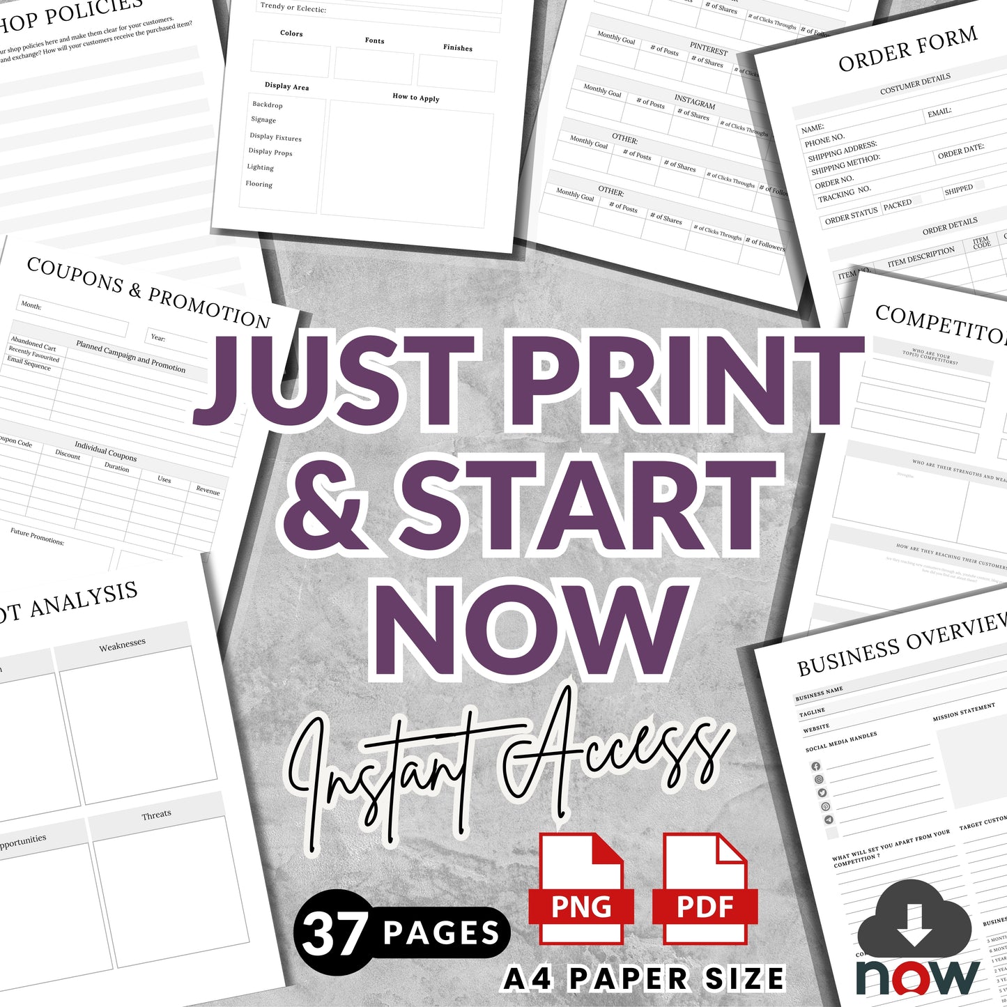 Online Shop Planner Bundle