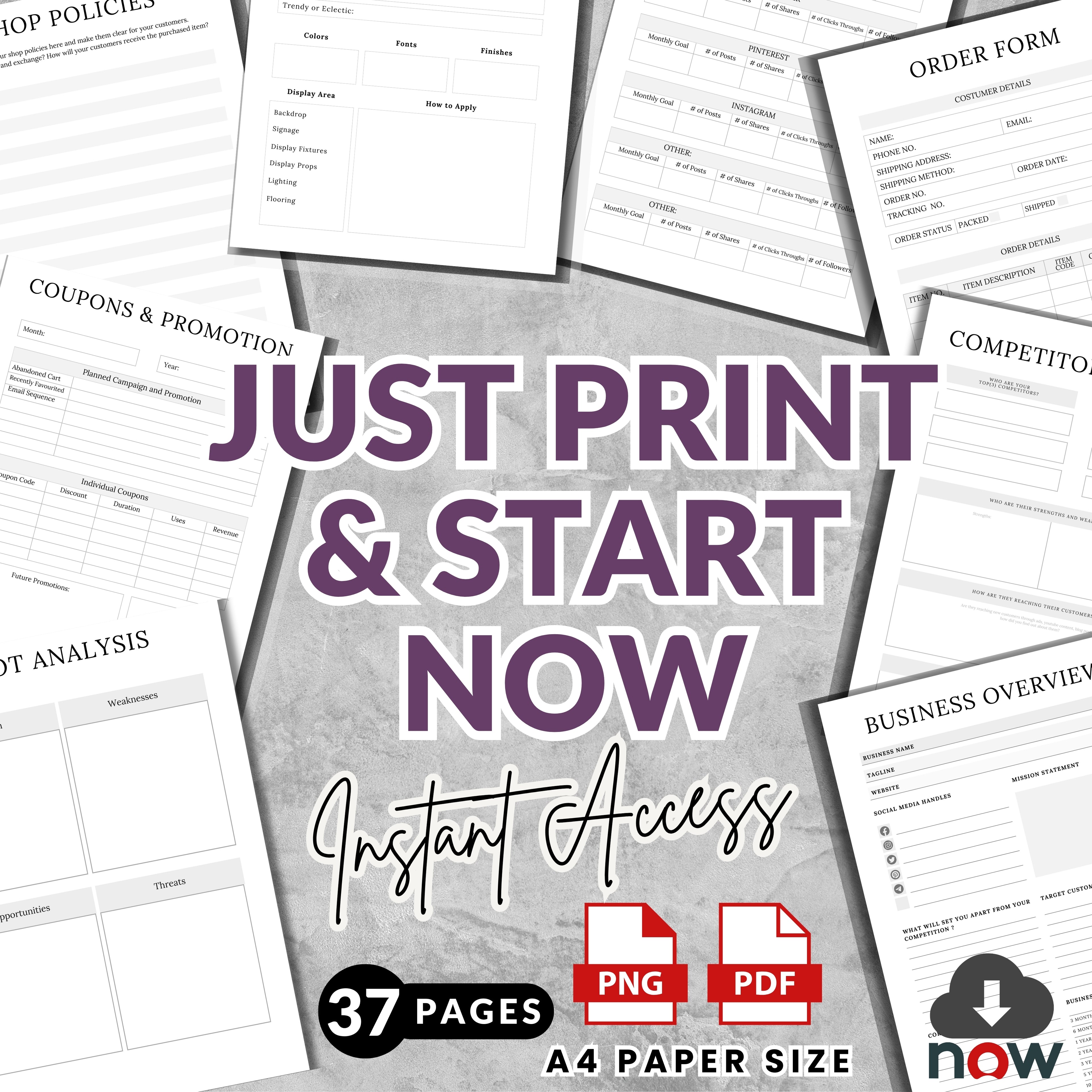 Online Shop Planner Bundle