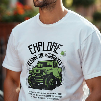 Explore Beyond The Boundaries - Off-Road Adventure Motivational Statement Artwork