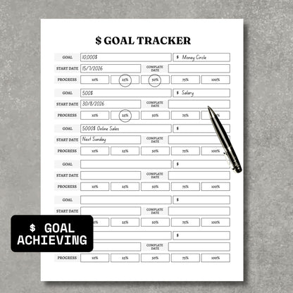 $ Goal Progress Tracker