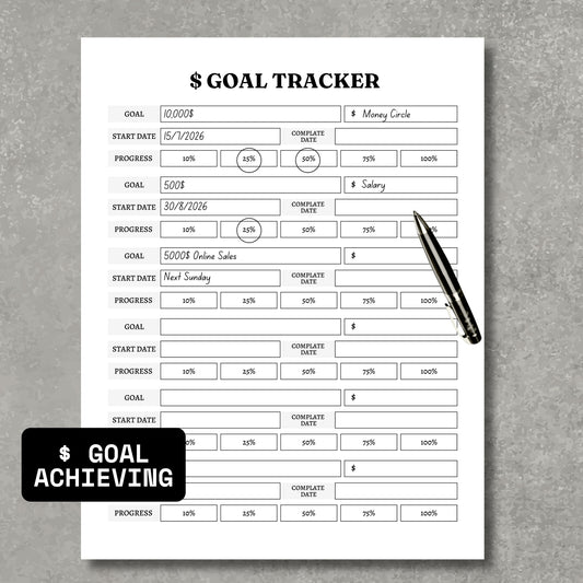 $ Goal Progress Tracker