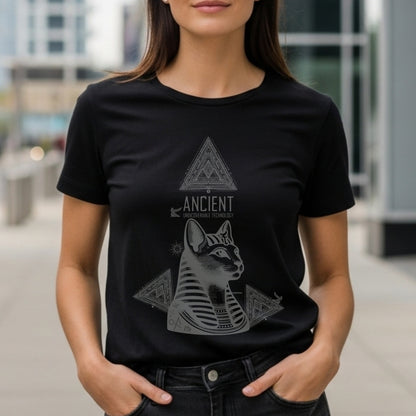 Ancient Undieverable Technology - Egyptian Cat Pyramid Mystery Statement Artwork