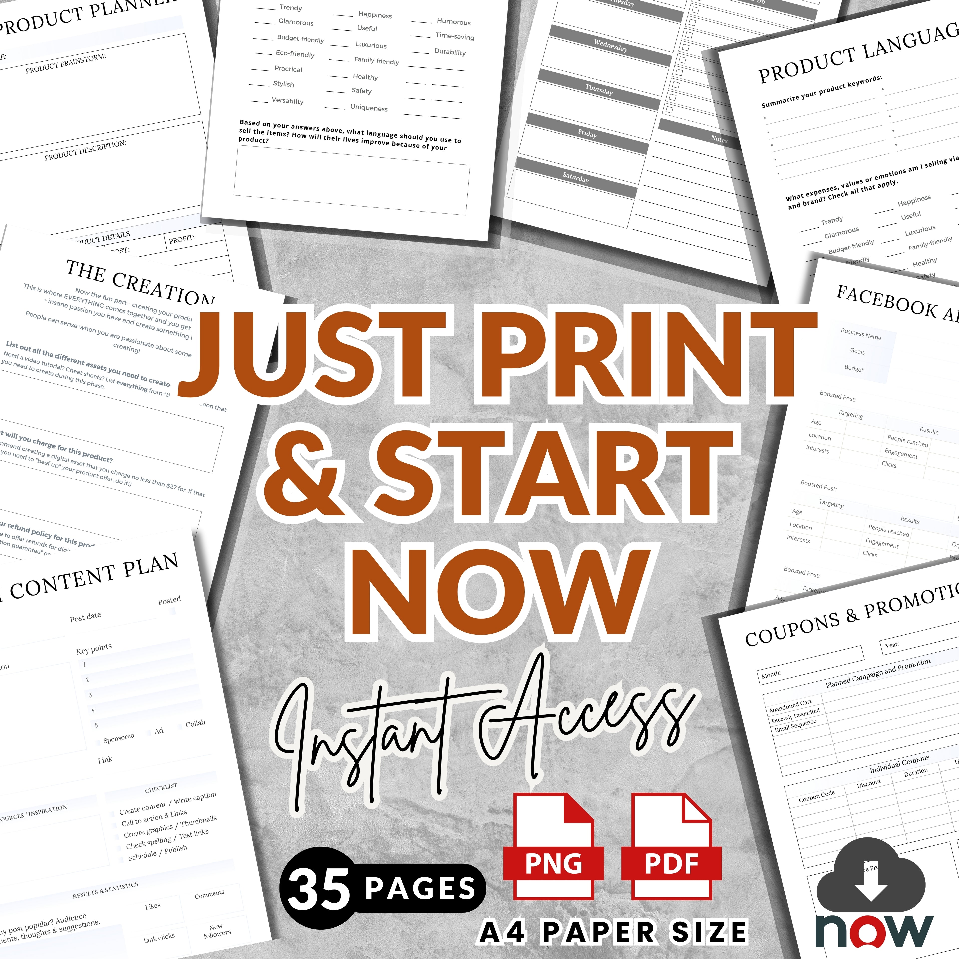 Digital Product Planner