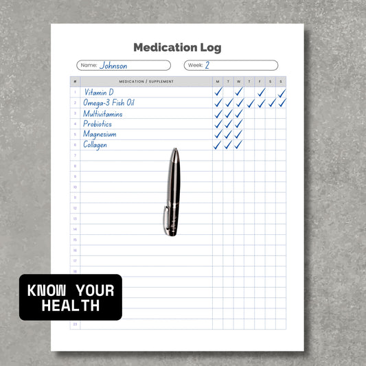 Medication Log Organizer