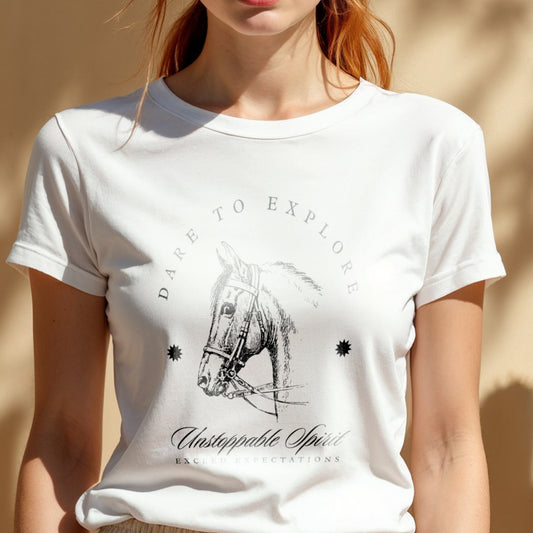 Dare to Explore - Unstoppable Spirit Equestrian Circle Artwork