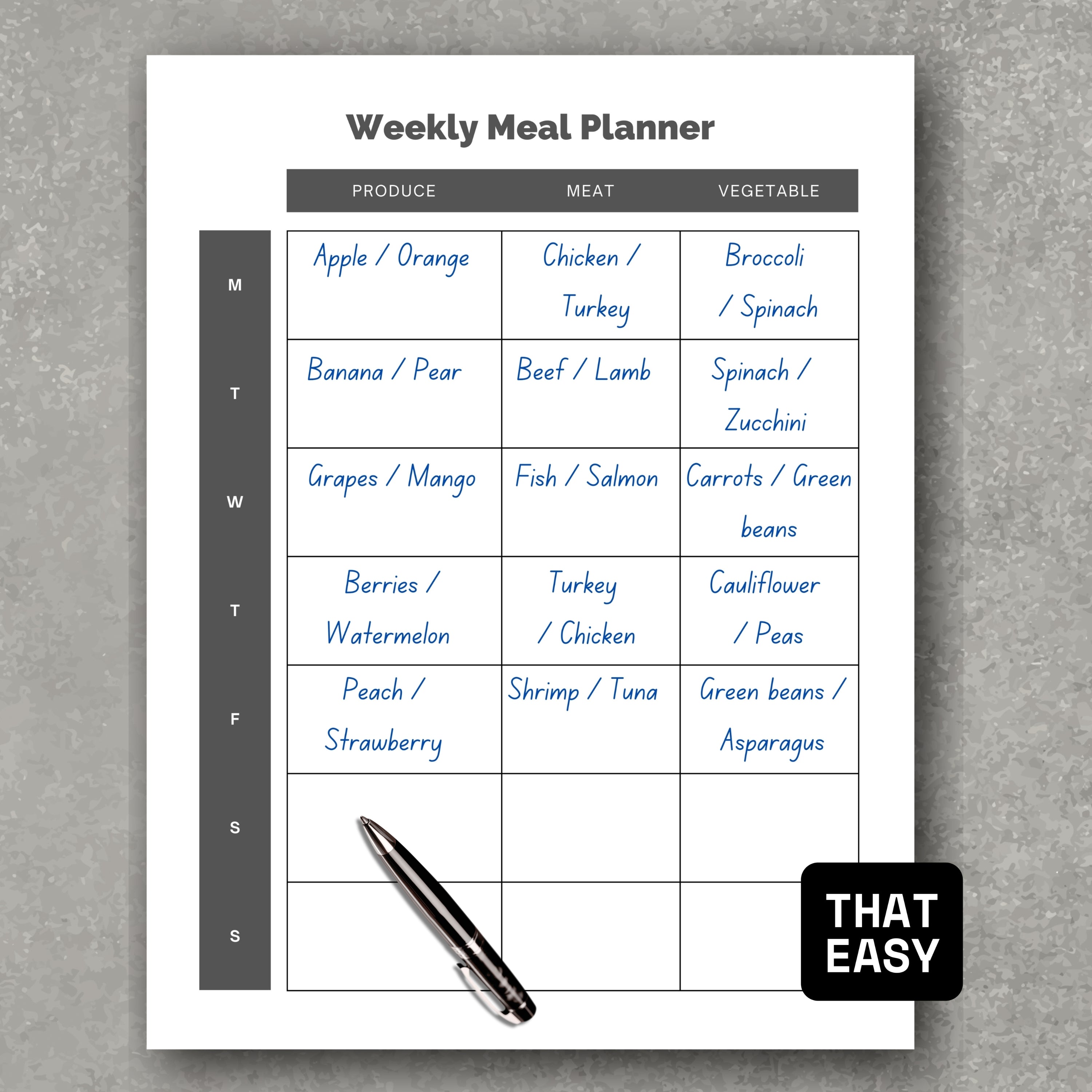 Weekly Meal Planner