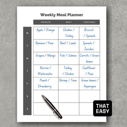 Weekly Meal Planner