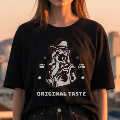 Original Taste - Vintage Western Cowboy Dog Authentic American Statement Artwork