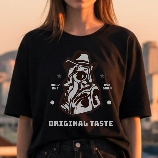 Original Taste - Vintage Western Cowboy Dog Authentic American Statement Artwork