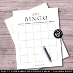Let's Bingo Paper Game Template