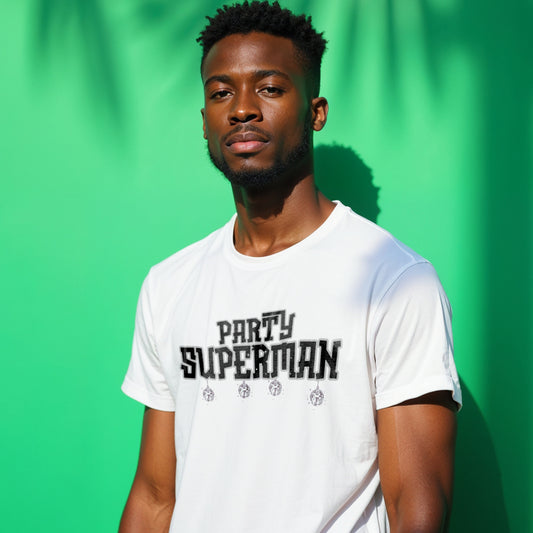 Party Superman - Disco Ball Celebration Statement Artwork