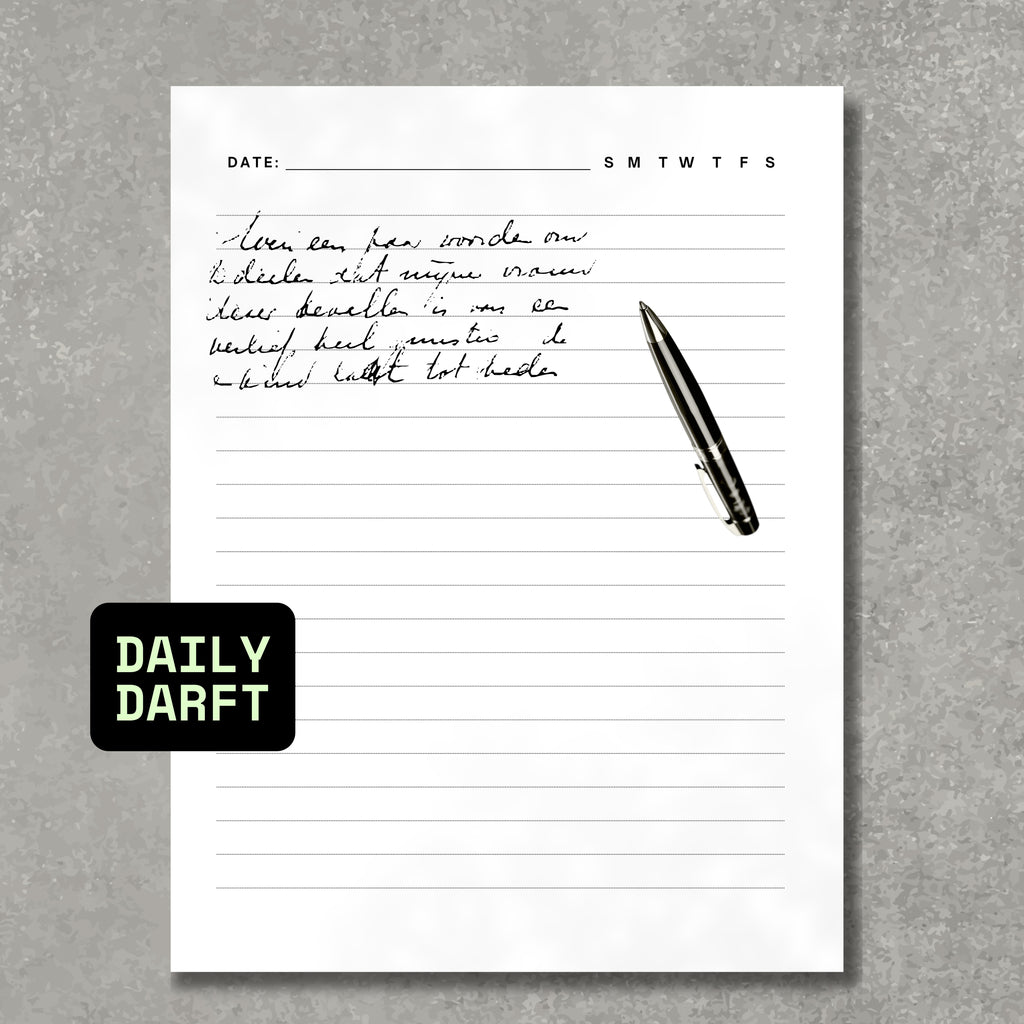 Lined White Daily Note Paper PDF