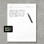 Lined White Daily Note Paper PDF