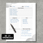 Home School Planner Grey+Pink Theme